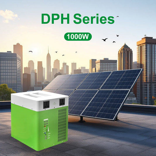 Portable Solar Power Bank 1000W inverter pure sine output with large battery capacity